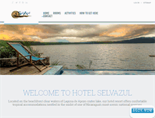 Tablet Screenshot of hotelselvazul.com